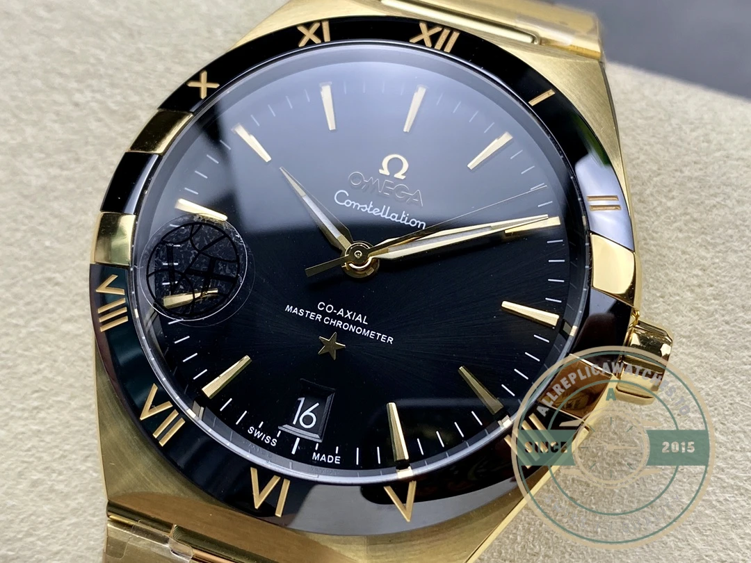 Replica Omega Constellation Gold, Black Dial 41mm 131.63.41.21.01.001 - Premium Super Clone Watch