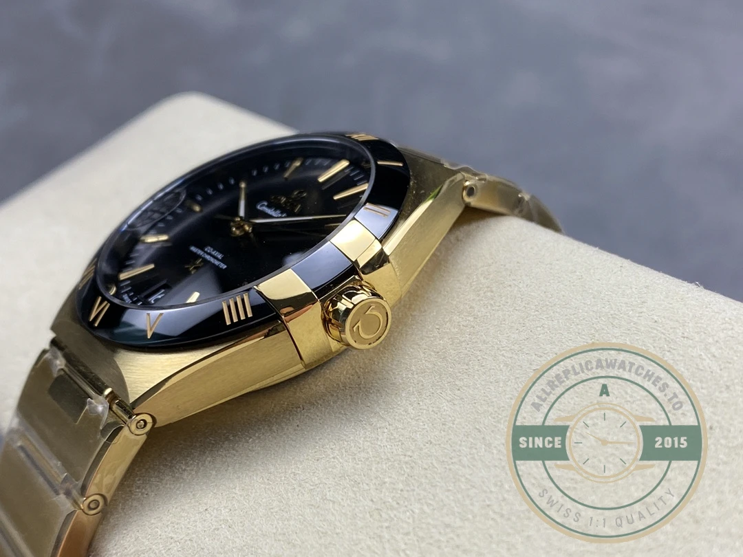 Replica Omega Constellation Gold, Black Dial 41mm 131.63.41.21.01.001 - High-Grade Replica Watch