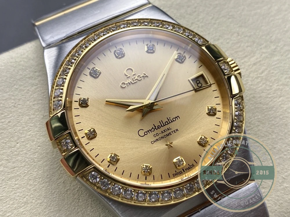Replica Omega Constellation Gold Dial 38mm 123.25.38.21.58.001 - Swiss-Made Clone Watch