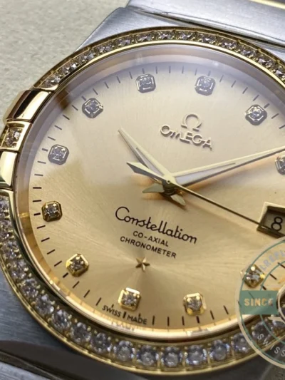 Replica Omega Constellation Gold Dial 38mm 123.25.38.21.58.001 - High-Grade Replica Watch
