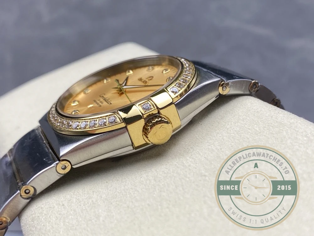 Replica Omega Constellation Gold Dial 38mm 123.25.38.21.58.001 - Luxury Replica Watch