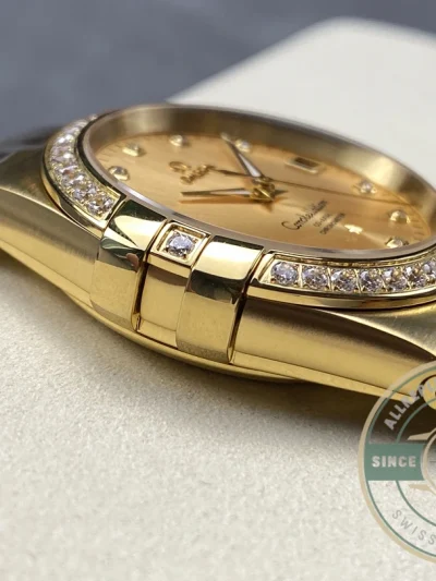 Replica Omega Constellation Gold, Diamond 38mm 123.55.38.21.58.001 - Factory Super Clone Watch