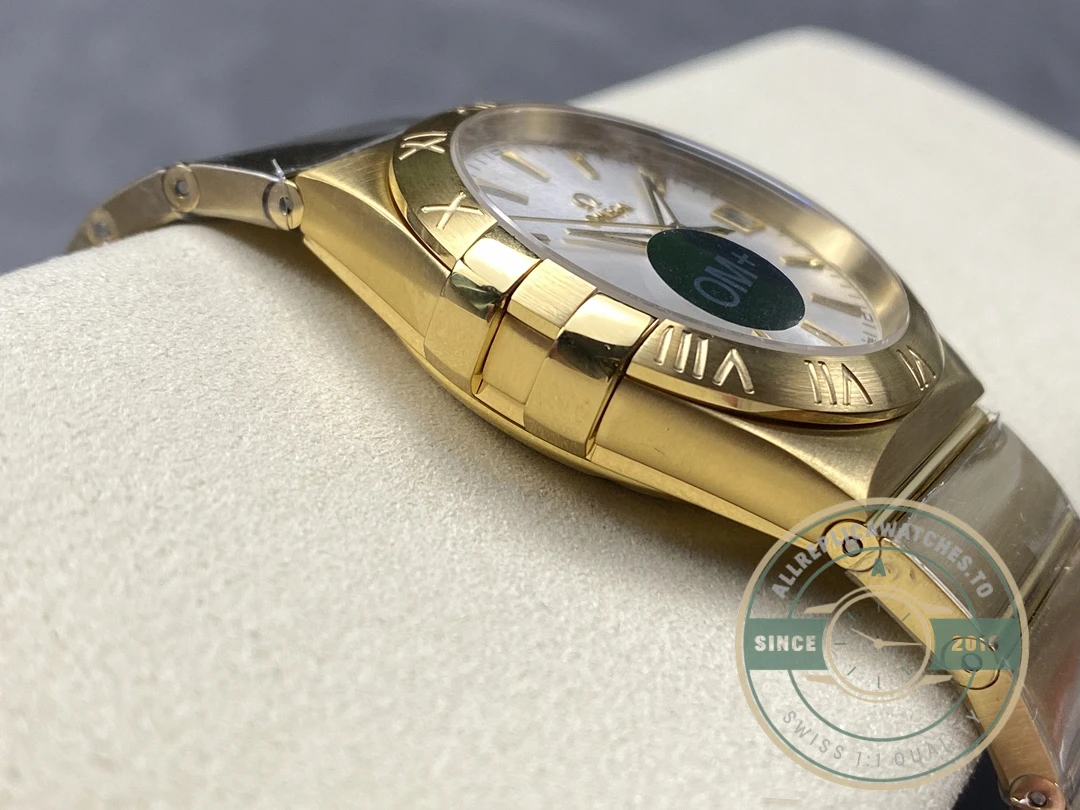 Replica Omega Constellation Gold, Silver 38mm 123.50.38.21.02.002 - Affordable Super Clone Watch