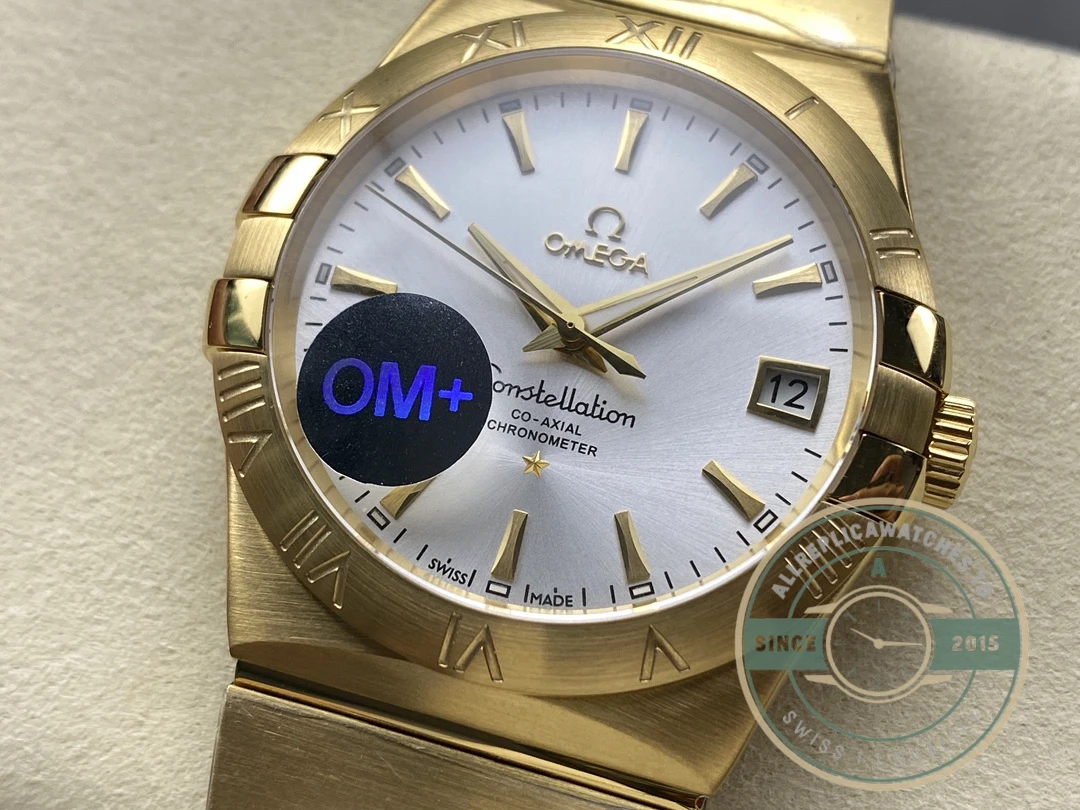 Replica Omega Constellation Gold, Silver 38mm 123.50.38.21.02.002 - Top-Tier Swiss Replica Watch