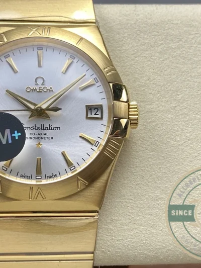 Replica Omega Constellation Gold, Silver 38mm 123.50.38.21.02.002 - Luxury Replica Watch