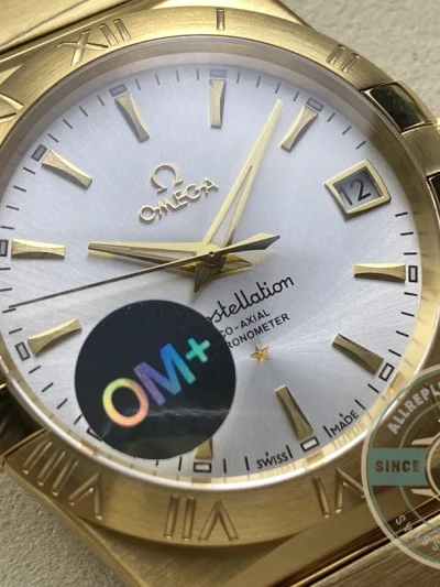 Replica Omega Constellation Gold, Silver 38mm 123.50.38.21.02.002 - Best Quality Replica Watch