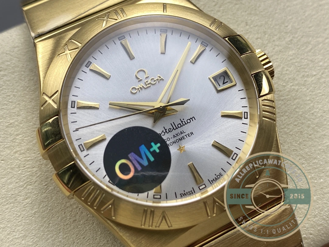 Replica Omega Constellation Gold, Silver 38mm 123.50.38.21.02.002 - Best Quality Replica Watch