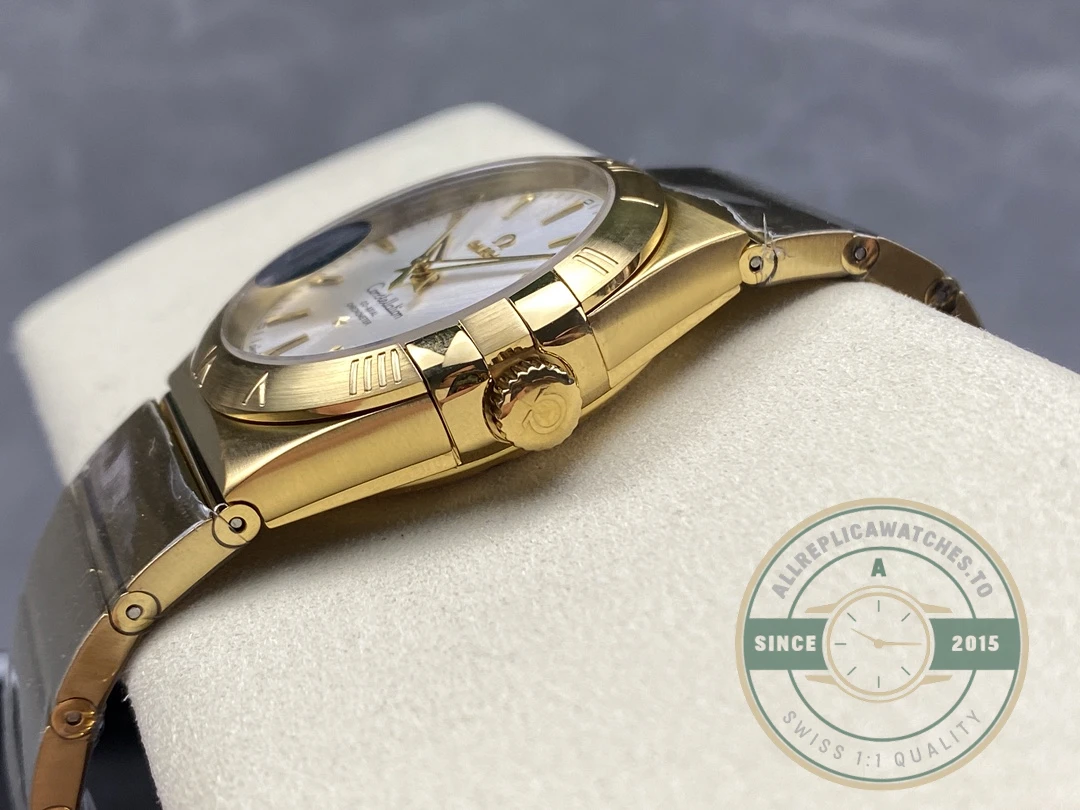 Replica Omega Constellation Gold, Silver 38mm 123.50.38.21.02.002 - Affordable Super Clone Watch