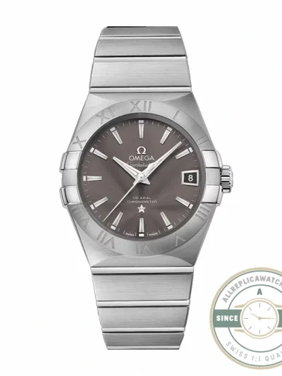 Replica Omega Constellation Grey Dial 38mm 123.10.38.21.06.001 - Swiss Movement Replica Watch