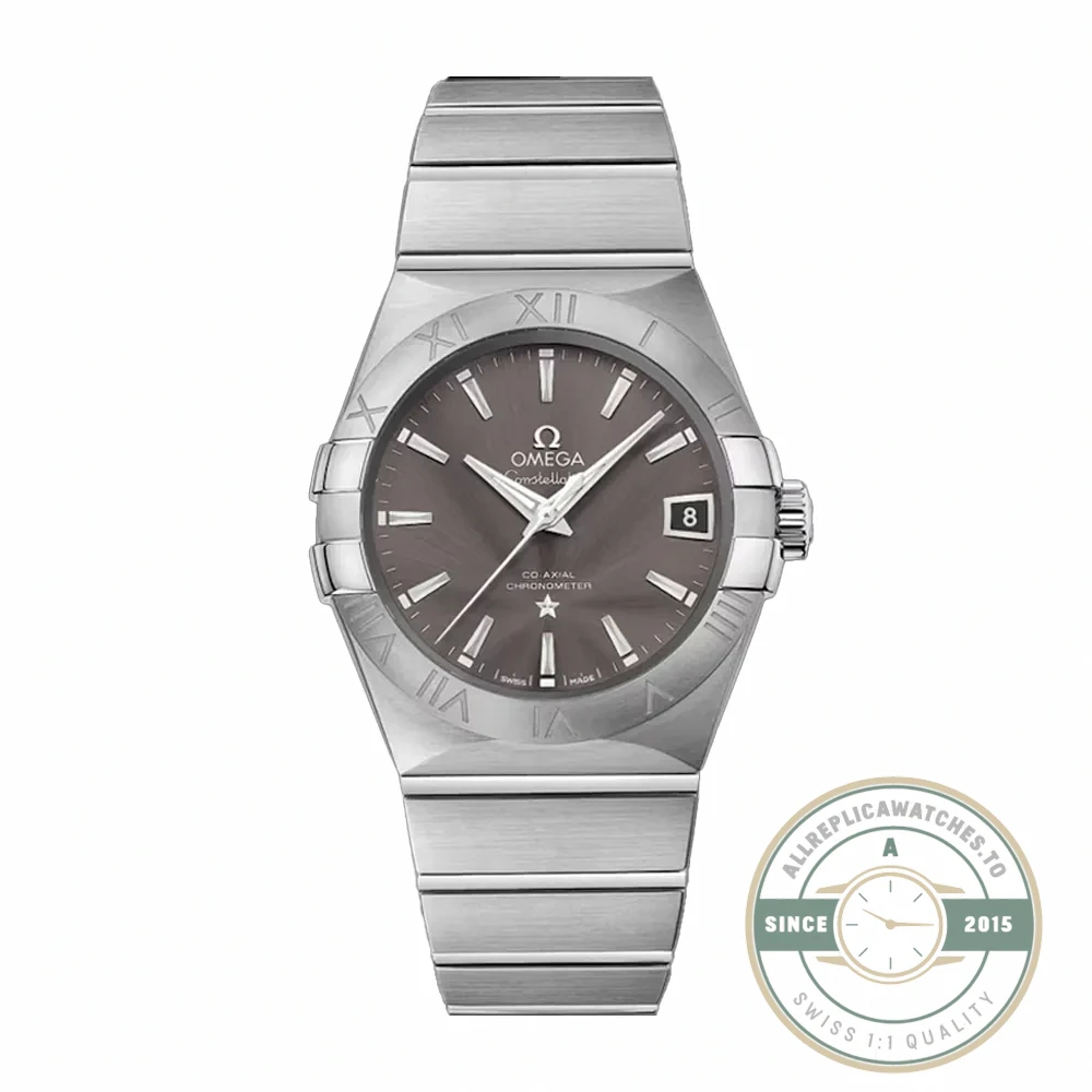 Replica Omega Constellation Grey Dial 38mm 123.10.38.21.06.001 - Swiss Movement Replica Watch
