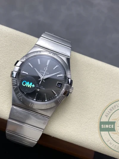 Replica Omega Constellation Grey Dial 38mm 123.10.38.21.06.001 - Swiss Movement Replica Watch