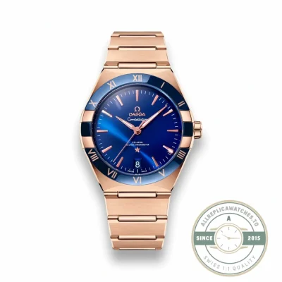 Replica Omega Constellation Rose, Blue Dial 41mm 131.63.41.21.03.001 - Factory Super Clone Watch