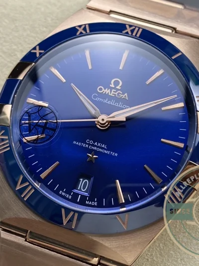 Replica Omega Constellation Rose, Blue Dial 41mm 131.63.41.21.03.001 - Affordable Super Clone Watch