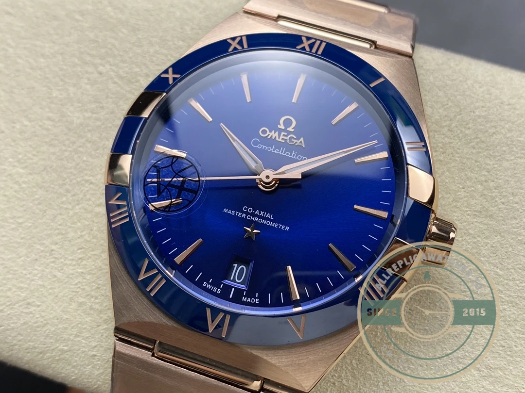 Replica Omega Constellation Rose, Blue Dial 41mm 131.63.41.21.03.001 - Affordable Super Clone Watch
