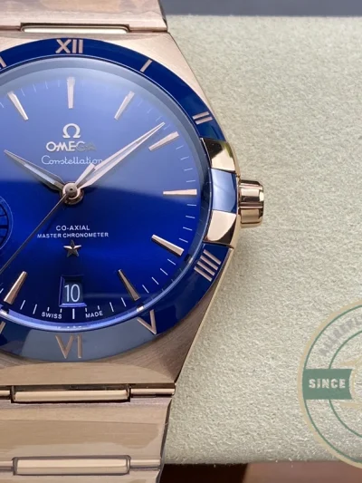 Replica Omega Constellation Rose, Blue Dial 41mm 131.63.41.21.03.001 - High-Grade Replica Watch