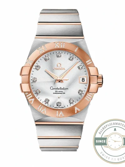 Replica Omega Constellation Rose Gold 38mm 123.25.38.21.52.003 - Swiss-Made Clone Watch