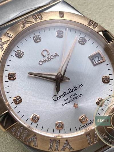 Replica Omega Constellation Rose Gold 38mm 123.25.38.21.52.003 - Luxury Replica Watch