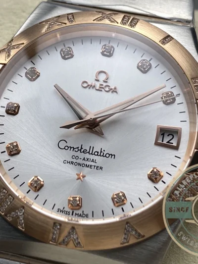 Replica Omega Constellation Rose Gold 38mm 123.25.38.21.52.003 - Affordable Luxury Replica Timepiece