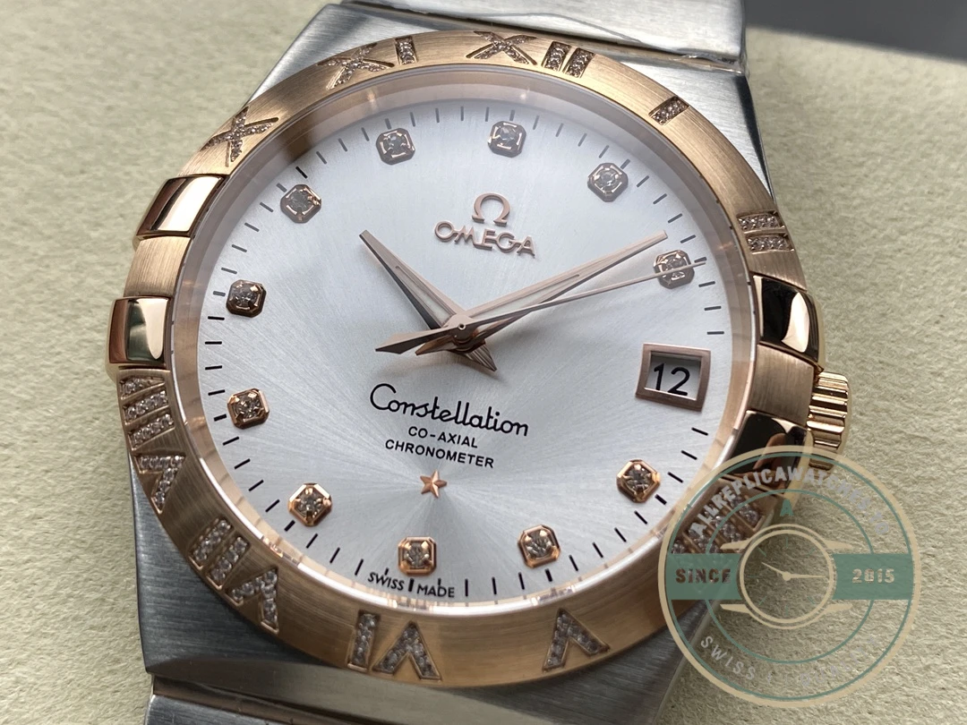 Replica Omega Constellation Rose Gold 38mm 123.25.38.21.52.003 - Affordable Luxury Replica Timepiece