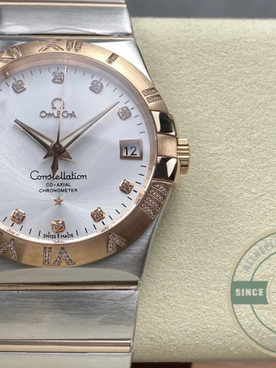 Replica Omega Constellation Rose Gold 38mm 123.25.38.21.52.003 - Budget Luxury Replica Watch