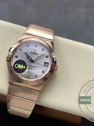 Replica Omega Constellation Rose Gold 38mm 123.55.38.21.52.007 - High-Grade Replica Watch