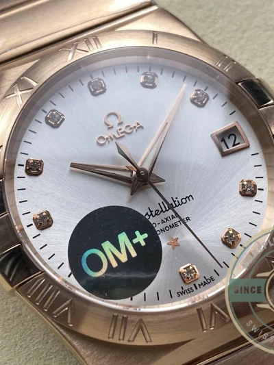 Replica Omega Constellation Rose Gold 38mm 123.55.38.21.52.007 - Top-Tier Swiss Replica Watch