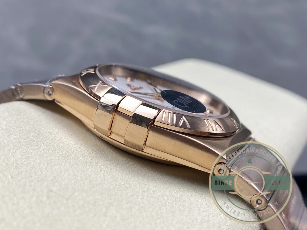 Replica Omega Constellation Rose Gold 38mm 123.55.38.21.52.007 - Luxury Replica Watch