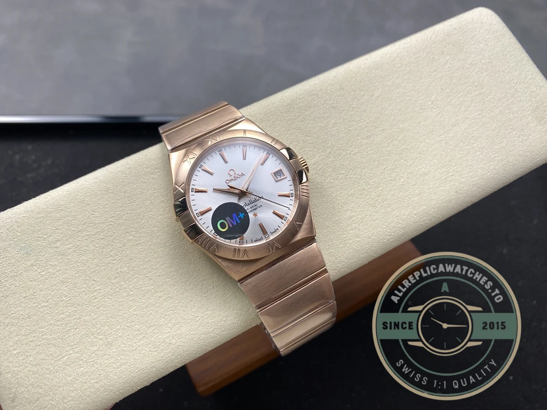Replica Omega Constellation Rose Gold, White 38mm 123.50.38.21.02.001 - Swiss-Made Clone Watch