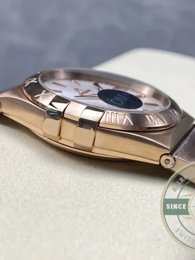 Replica Omega Constellation Rose Gold, White 38mm 123.50.38.21.02.001 - Luxury Replica Watch