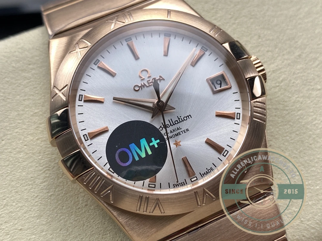 Replica Omega Constellation Rose Gold, White 38mm 123.50.38.21.02.001 - 1:1 Swiss Replica Watch