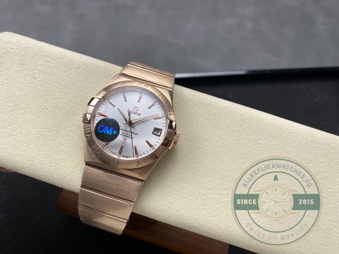 Replica Omega Constellation Rose Gold, White 38mm 123.50.38.21.02.001 - Affordable Super Clone Watch