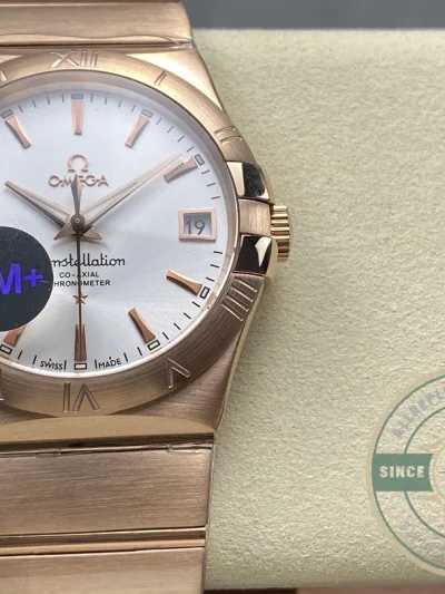 Replica Omega Constellation Rose Gold, White 38mm 123.50.38.21.02.001 - 1:1 Swiss Replica Watch