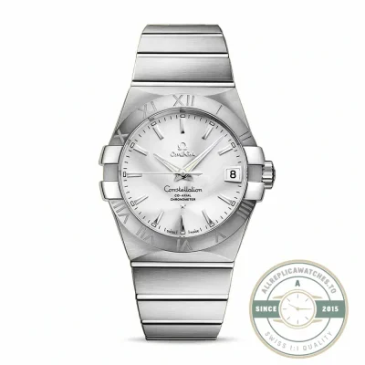 Replica Omega Constellation Silver 38mm 123.10.38.21.02.001 - Luxury Replica Watch