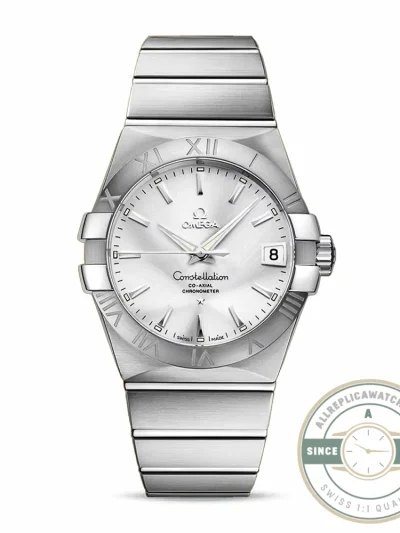 Replica Omega Constellation Silver 38mm 123.10.38.21.02.001 - Luxury Replica Watch