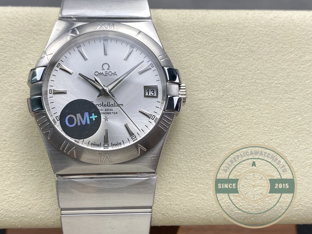 Replica Omega Constellation Silver 38mm 123.10.38.21.02.001 - Best Quality Replica Watch