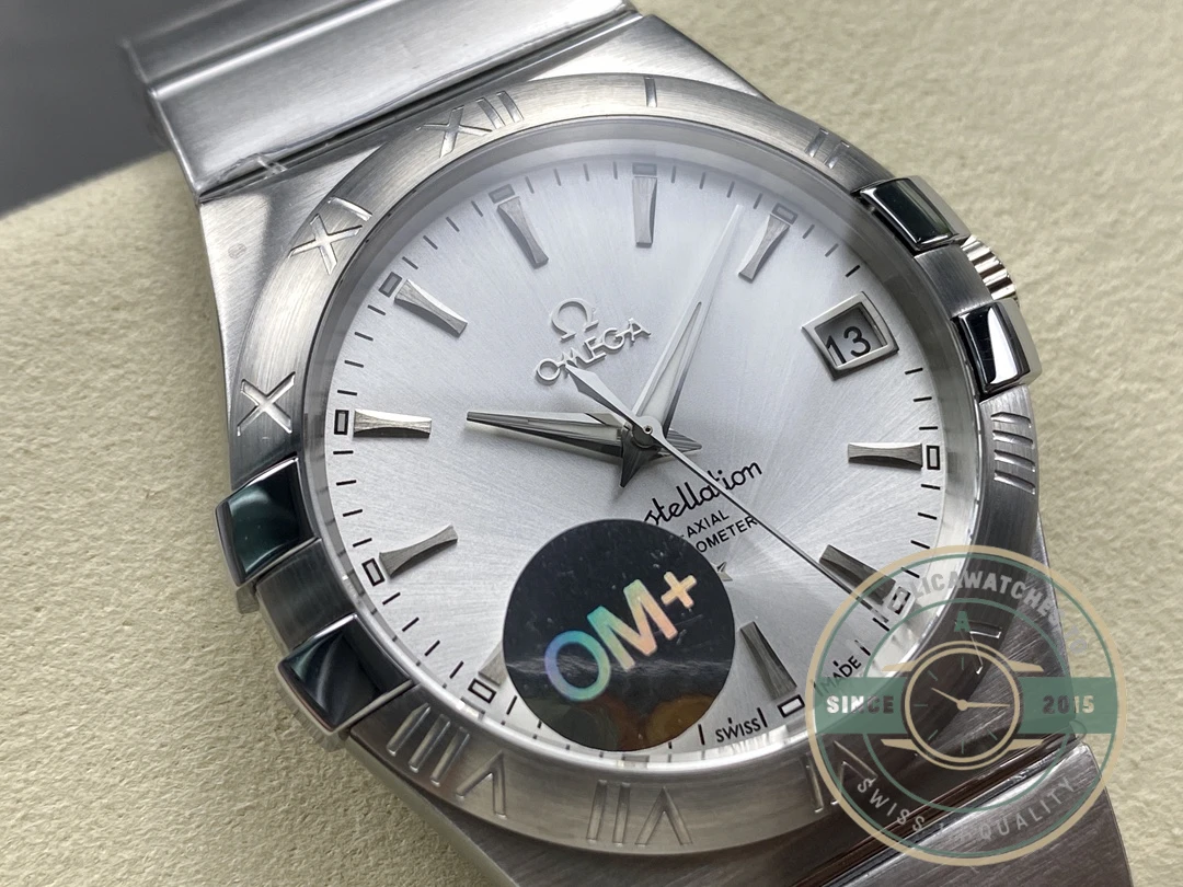 Replica Omega Constellation Silver 38mm 123.10.38.21.02.001 - Luxury Replica Watch