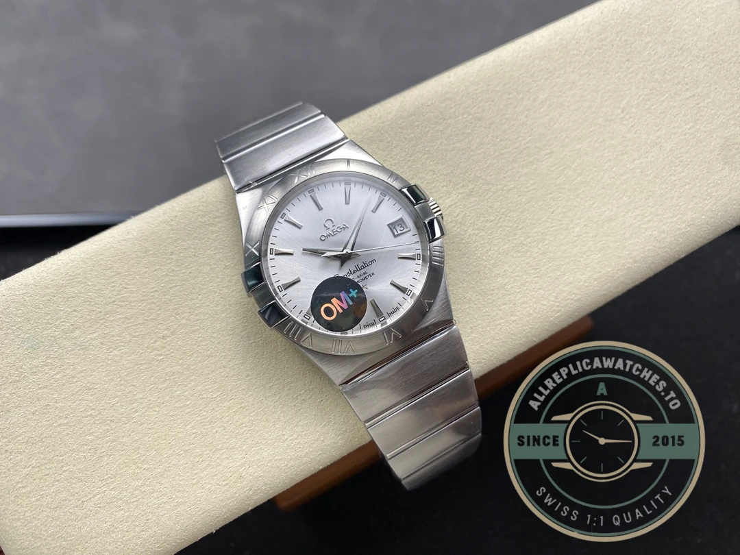 Replica Omega Constellation Silver 38mm 123.10.38.21.02.001 - Luxury Replica Watch