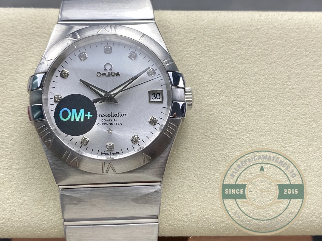 Replica Omega Constellation Silver Dial 38mm 123.10.38.21.52.001 - High-Grade Replica Watch