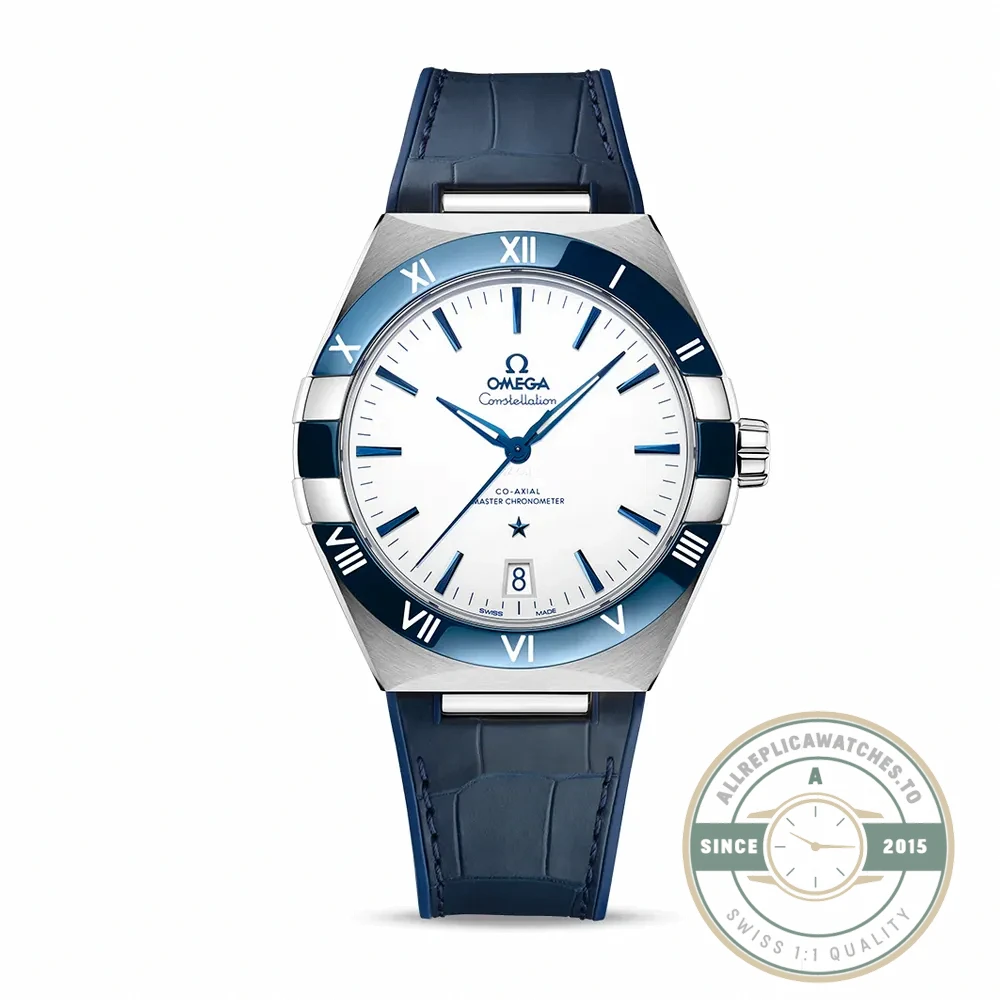 Replica Omega Constellation White Dial, Leather Strap 131.33.41.21.04.001 - Top-Tier Swiss Replica Watch