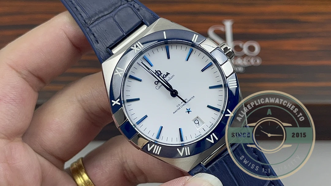 Replica Omega Constellation White Dial, Leather Strap 131.33.41.21.04.001 - High-Grade Replica Watch