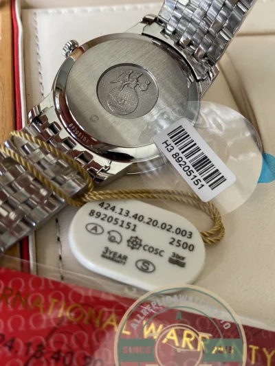Replica Omega De Ville 39.5mm 424.10.40.20.02.002 - Factory Super Clone Watch