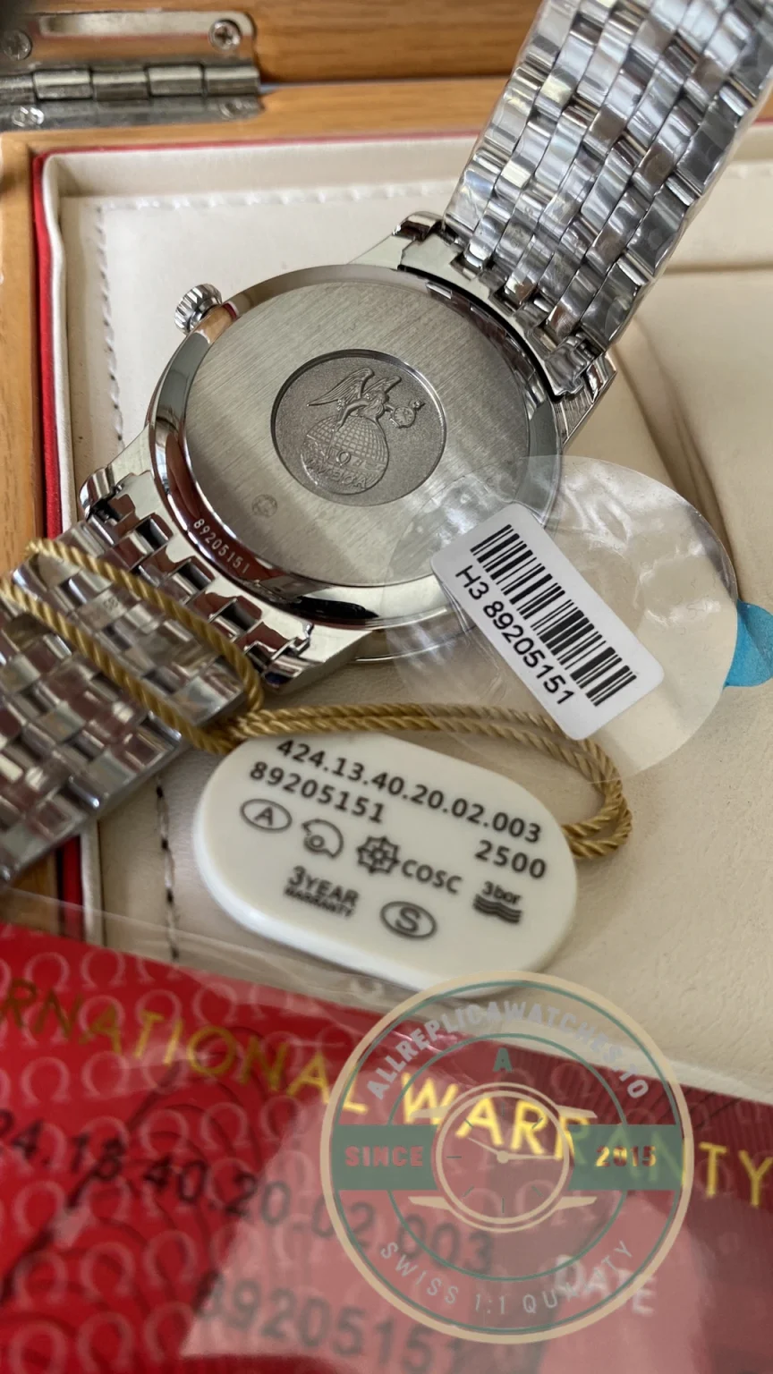Replica Omega De Ville 39.5mm 424.10.40.20.02.002 - Factory Super Clone Watch