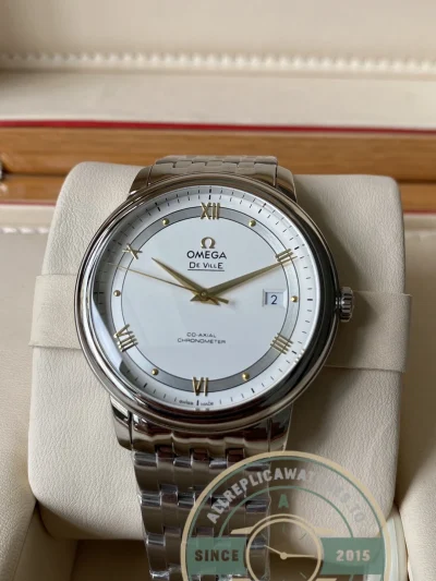 Replica Omega De Ville 39.5mm 424.10.40.20.02.002 - Top-Tier Swiss Replica Watch