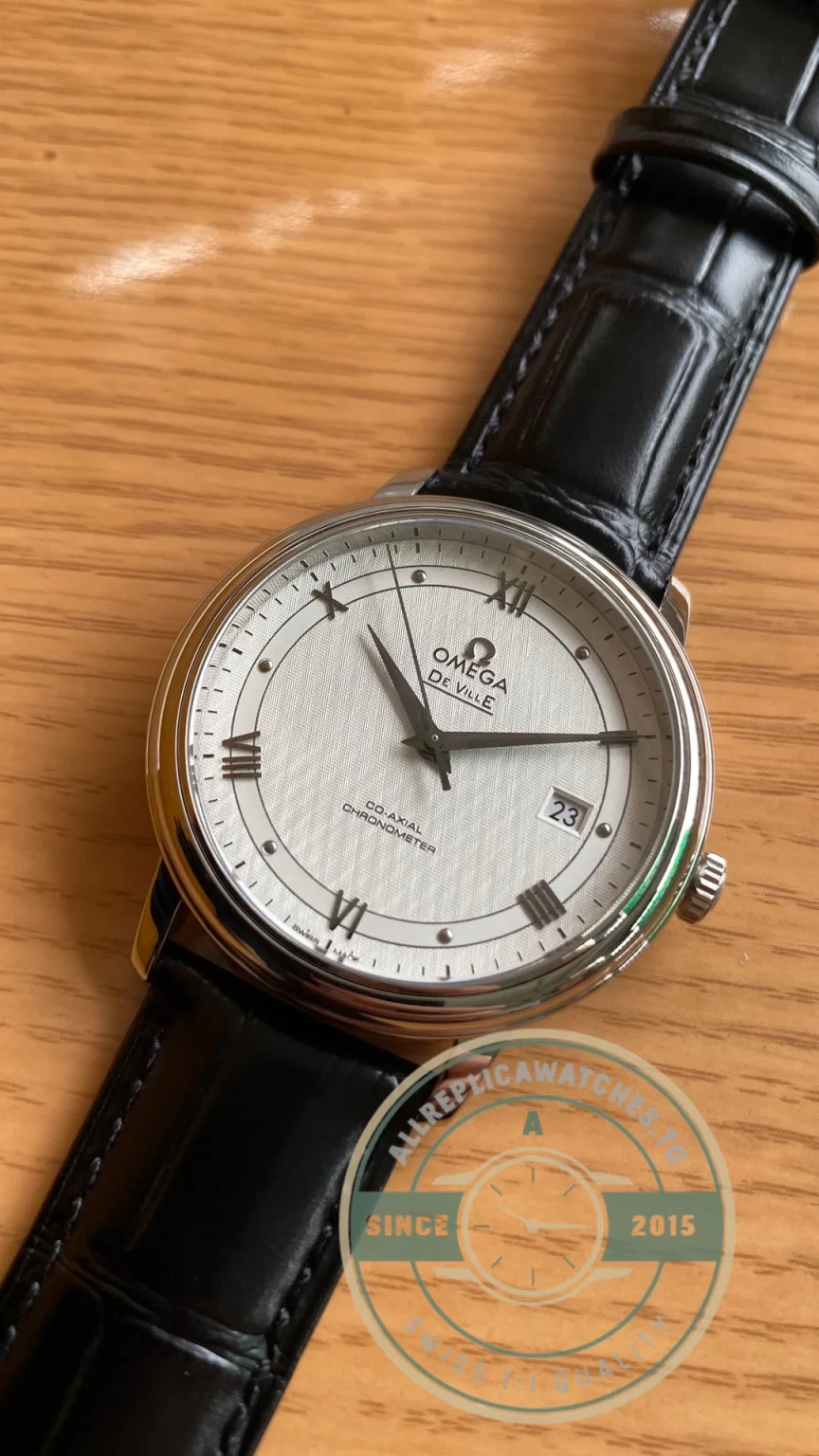 Replica Omega De Ville Silver 39.5mm 424.23.40.20.02.002 - Swiss Movement Replica Watch