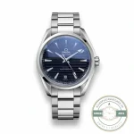 Superclone Omega Seamaster Aqua Terra 220.10.41.21.01.001 with black teak-deck dial and date at 6
