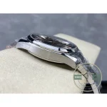Co-axial automatic A8500 inside the black-dial Omega Aqua Terra clone, 48-hour reserve