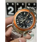 Solid screw-down caseback on the superclone Omega Seamaster 600M, no display window