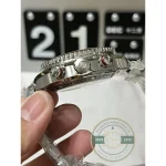 Sub-registers at 3 and 9 balancing the dial of this superclone Omega Seamaster 600M