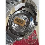 Uni-directional ceramic bezel with luminous pip at twelve, clone Omega Planet Ocean 42mm