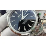 38.5mm case sized for a wrist under seven inches, Omega Aqua Terra superclone in steel